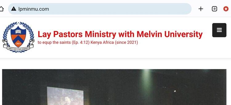 Lay Pastors Ministry at Melvin Univ.